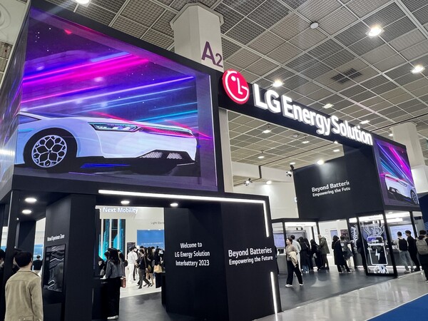 LG에너지솔루션 인터배터리 부스 / 김윤하 기자