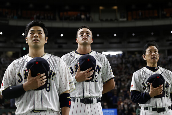 구리아먀 히데키(맨 오른쪽) 일본 야구 대표팀 감독. /WBC 조직위 제공