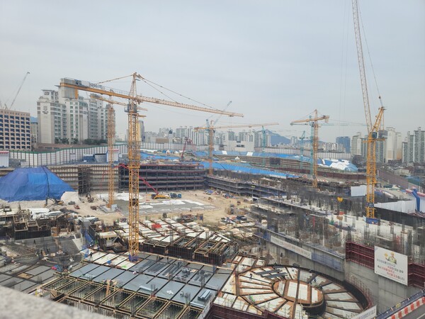 이문3구역 아파트 공사현장. (사진=문용균 기자)