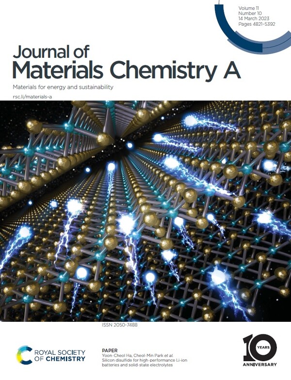 KERI와 금오공대의 황화실리콘 최적 제조기술 연구결과가 'Journal of Materials Chemistry A'의 표지논문으로 게재됐다. / 한국전기연구원(KERI) 제공 