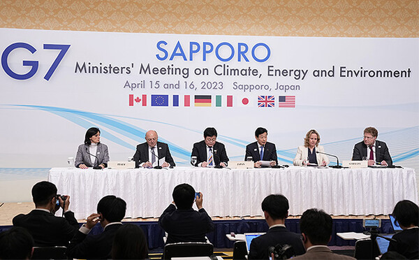 G7 기후·에너지·환경 장관회담이 지난 16일 일본 삿포로에서 열렸다. / 연합뉴스. 