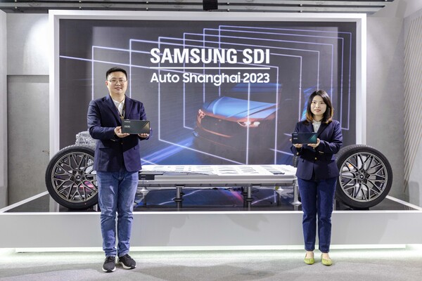 삼성SDI가 '오토 상하이 2023'에 참가해 PRiMX 배터리를 소개하고 있다. / 삼성SDI 제공