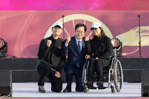 김동연 지사가 경기도장애인체육대회 개회식에서 ‘장애인이 살고 싶은 경기도’를 위한 정책들을 적극 추진할 것을 강조했다./ 경기도 제공