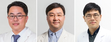 왼쪽부터)신동욱·김형진 교수, 고신대복음병원 강지훈 교수/제공=삼성서울병원