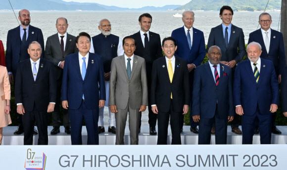 G7 정상회의에 참석한 윤석열 대통령이 '기후클럽' 가입을 선언했다. / 연합뉴스.