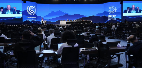 지난해 이집트에서 개최된 제27차 유엔기후변화협약 당사국총회(COP27). / 연합뉴스. 