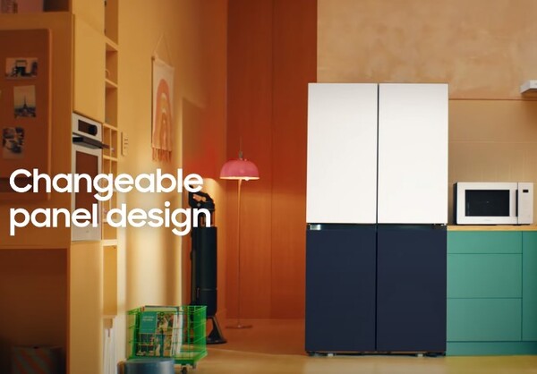 삼성전자는 새로 제품을 사지 않아도 비스포크 냉장고 등의 외부 패널 색상을 자유롭게 변경할 수 있도록 했다. /삼성전자