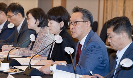 박민수 복지부 제2차관이 9일 서울 프레스센터에서 열린 제2차 보건의료데이터 정책심의위원회에서 발언하고 있다./제공=보건복지부