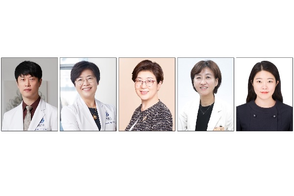 제12회 광동 암학술상 수상자. 왼쪽부터 이승태 연세의대 진단검사의학과 교수 라선영 연세의대 내과 교수, 정경해 서울아산병원 내과 교수·박연희 삼성서울병원 내과 교수, 박보영 한양의대 예방의학교실 교수. /광동제약 제공
