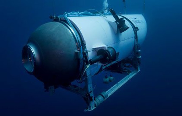 2021년 6월 잠수정을 소유한 미국의 해저탐사 업체 '오션게이트 익스페디션'이 공개한 잠수정 사진. / 연합뉴스