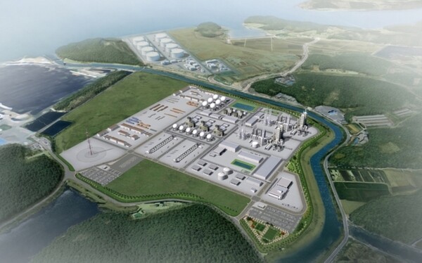 국내 기업들은 수소 에너지가 향후 가장 중요한 에너지원으로 성장할 것이라고 판단하고 기술 개발과 투자를 서두르고 있다. 사진은 SK E&S의 보령 블루수고 생산기지 개념도 / SK E&S 제공