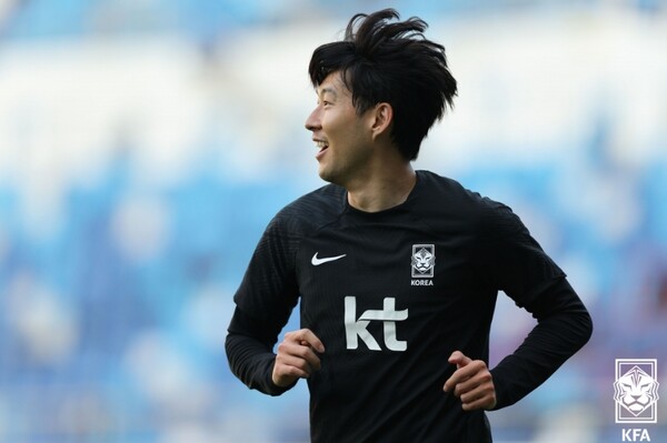 한국 축구 국가대표팀의 손흥민. /KFA 제공