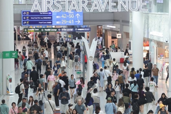 인천국제공항 제1여객터미널 출국장 면세점. /연합뉴스
