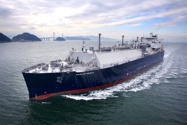 삼성중공업이 건조한 LNG선. /삼성중공업 제공