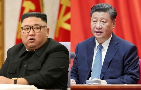 김정은 북한 국무위원장(왼쪽), 시진핑 중국 국가주석. / 연합뉴스