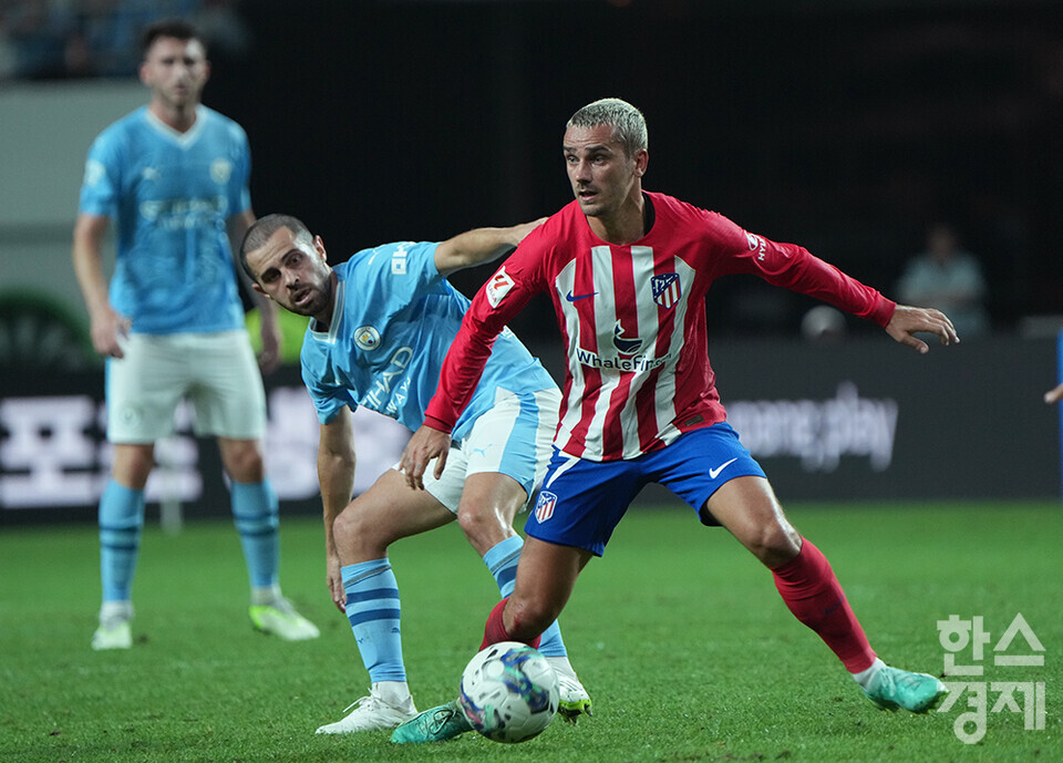 아틀레티코 마드리드의 앙투안 그리즈만(오른쪽). /최대성 기자