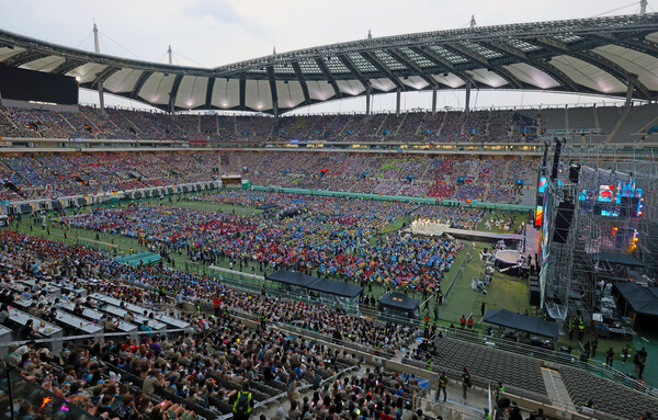 11일 서울 마포구 서울월드컵경기장에서 2023 세계스카우트잼버리대회 K-팝 슈퍼라이브가 진행되고 있다. /문화체육관광부 제공