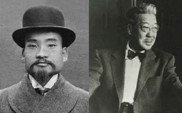 (왼쪽부터) 민강 선생, 유일한 박사. /동화약품, 유한양행 제공