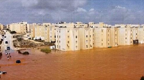 폭풍우로 피해 입은 리비아 동부 도시 / 연합뉴스