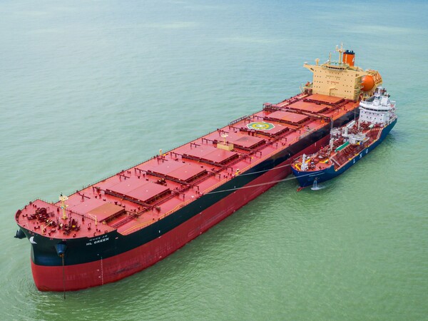 포스코플로우가 2020년 세계 최조로 도입한 18만톤 급LNG 추진 선박 / 포스코플로우 제공