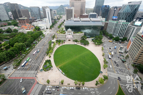 서울시청 일대 전경. (사진=김근현 기자)
