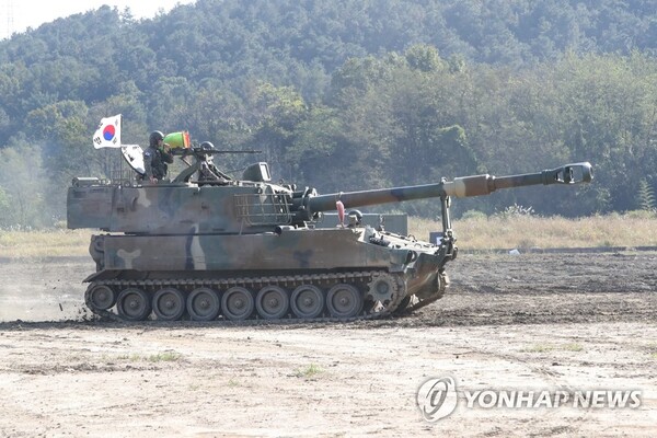 우리 군이 운용중인 K-9 자주포. /연합뉴스