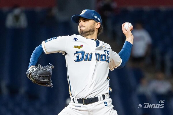 NC 다이노스 태너 털리가 역투하고 있다. /구단 제공