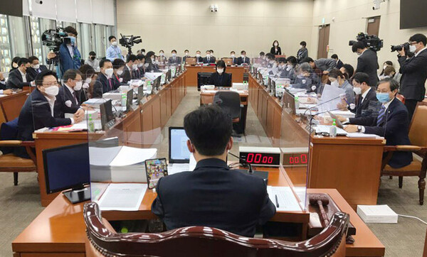 외교통일위원회 국정감사 현장. /연합뉴스 제공
