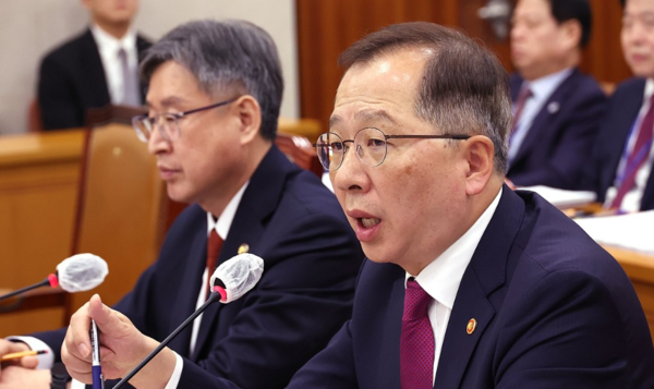  25일 국회에서 열린 농림축산식품해양수산위원회의 해양수산부 및 소관 기관 종합감사에서 조승환 해양수산부 장관이 답변하고 있다./연합뉴스 