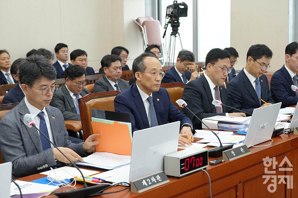 26일 서울 여의도 국회에서 기획재정위원회 국정감사가 열리고 있다. /최대성 기자 dpdaesung@sporbiz.co.kr 2023.10.26. 