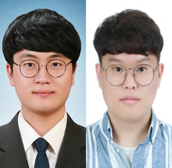 조선일보 이영빈 기자(왼쪽)와 마이데일리 박승환 기자. /한국체육기자연맹 제공.