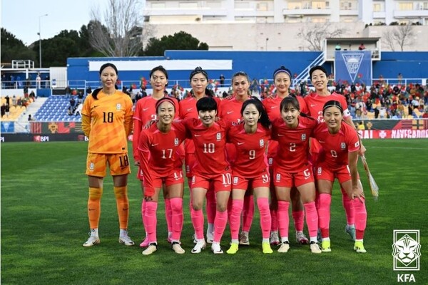 한국 여자축구 대표팀 선수들의 모습. /KFA 제공
