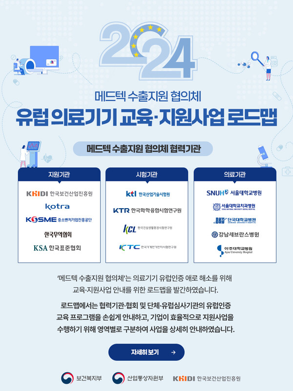 유럽 의료기기 교육지원사업 로드맵 웹진. /한국보건산업진흥원 제공