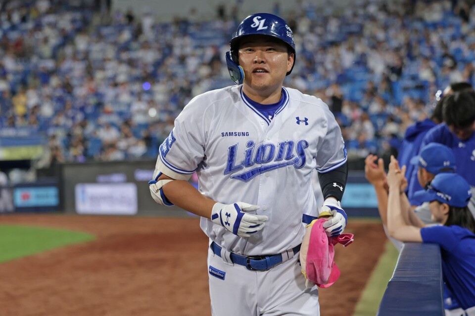 KT 위즈 유니폼을 입게 될 오재일. /삼성 제공