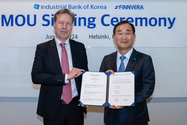 IBK기업은행이 핀란드 정책금융기관이 함께 현지에 진출한 중소기업 지원에 협력하기로 했다. /IBK기업은행  제공