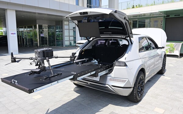 현대차의 산림경영용 특장차 '아이오닉 드론 스테이션' /현대차 제공