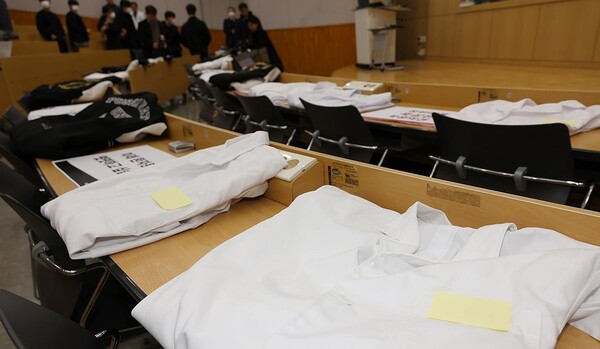 비어있는 의대 강의실 풍경. /연합뉴스 제공