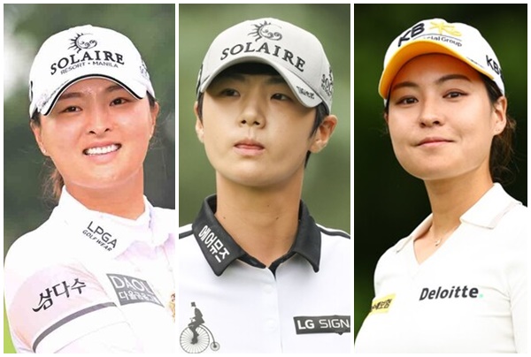 왼쪽부터 고진영과 박성현, 전인지. /LPGA, KLPGA 제공