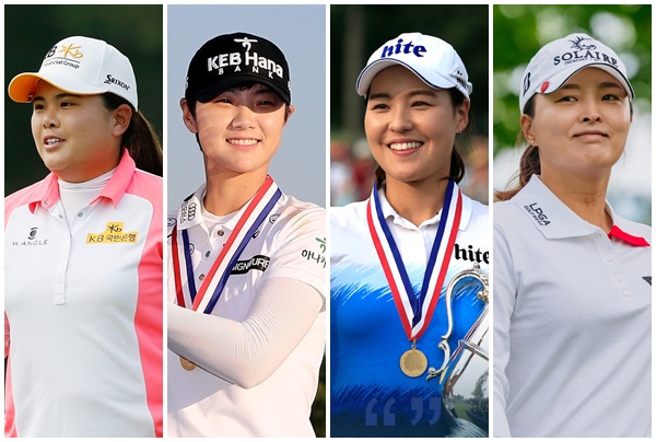 왼쪽부터 박인비, 박성현, 전인지, 고진영. /LPGA 페이스북