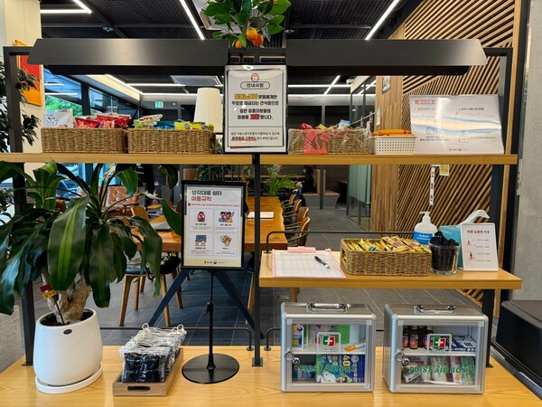 서울 양재동소재 로지올 사옥 내에 마련한 이동노동자 전용 '생각대로 쉼터' / 로지올 제공