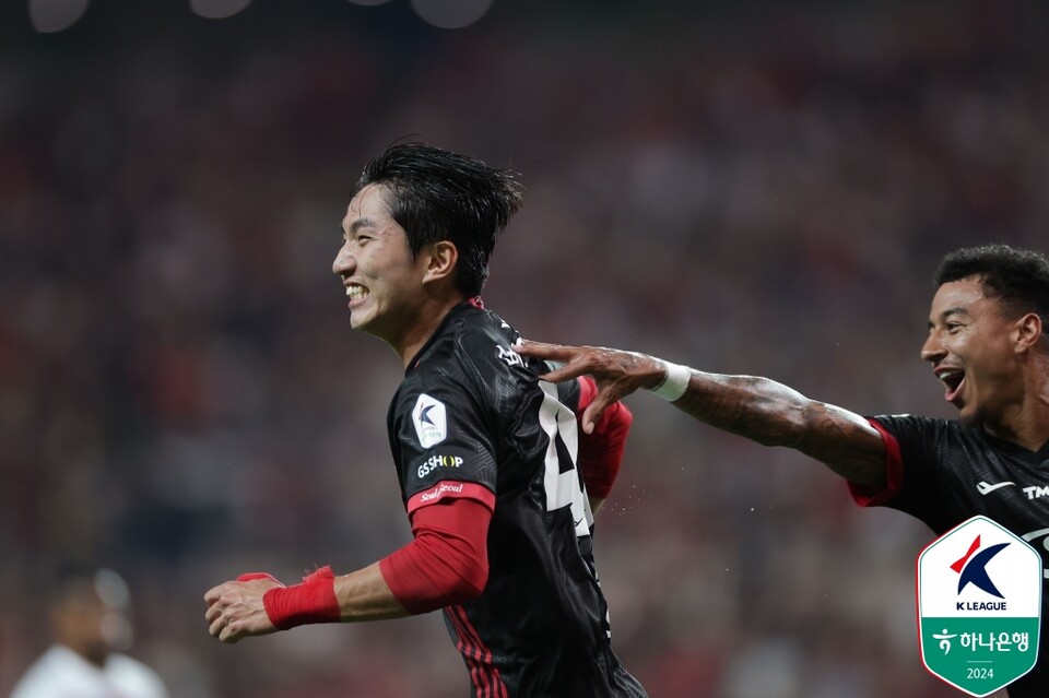 프로 데뷔골을 넣은 FC서울 박성훈. /한국프로축구연맹 제공