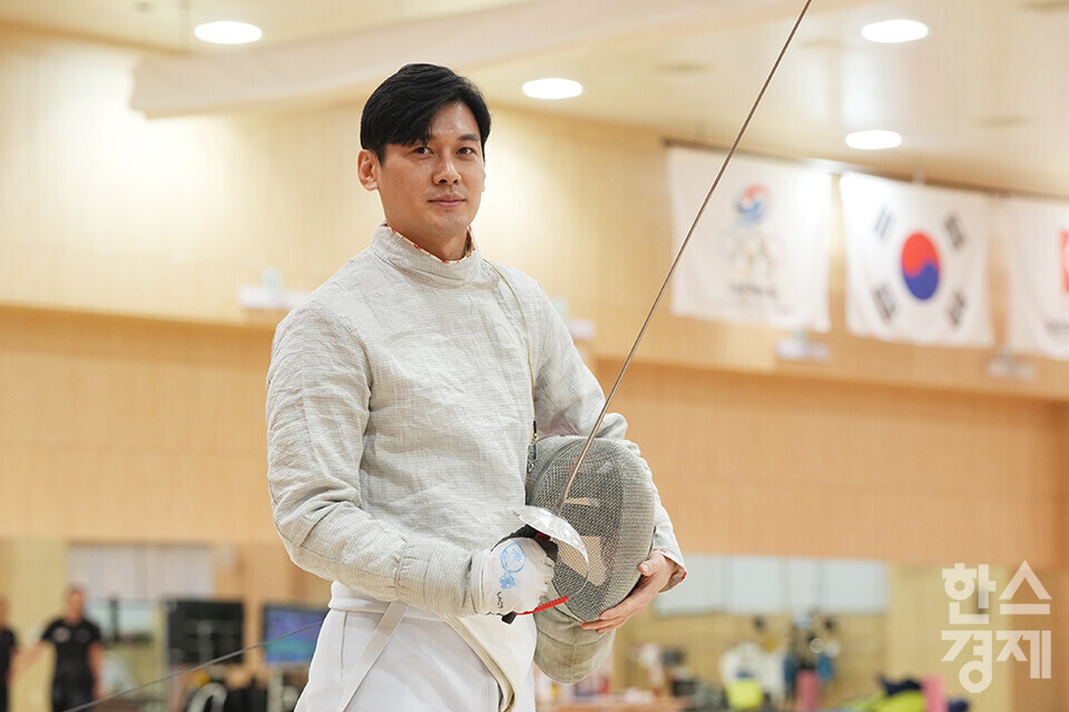  한국 펜싱 대표팀 구본길. /진천=최대성 기자 dpdaesung@sporbiz.co.kr 2023.08.24.