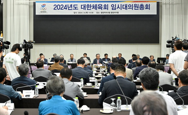 2024년도 대한체육회 임시대의원총회 모습. /대한체육회 제공