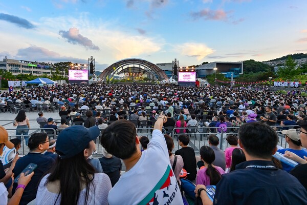 ‘2024 WASBE 세계관악컨퍼런스 광주’의 서막을 알리는 사전 행사가 화려하게 열렸다./광주시 제공