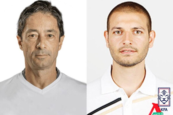 주앙 아로소(왼쪽)와 티아고 마이아. /KFA 제공