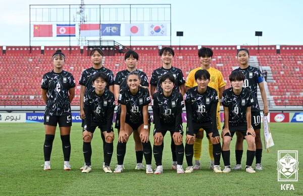17세 이하(U-17) 아시안컵 3·4위전 당시 여자 대표팀. /KFA 제공