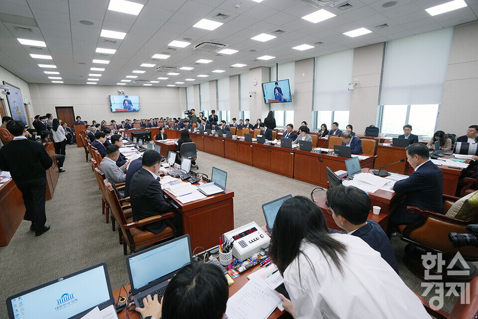 8일 서울 여의도 국회에서 국회 산업통상자원중소벤처기업위원회 국정감사가 열리고 있다. /최대성 기자 dpdaesung@sporbiz.co.kr 2024.10.08.