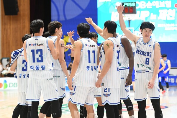 한국가스공사 선수단의 모습. /KBL 제공