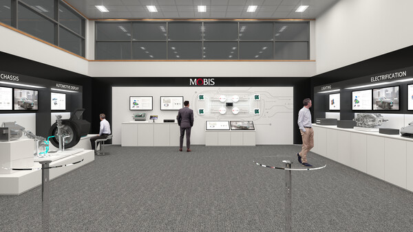 파리 모터스에 마련된 현대모비스 부스 투시도/ 현대모비스