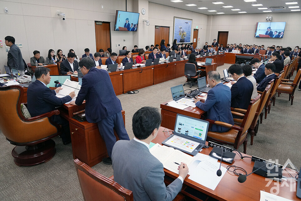 11일 서울 여의도 국회에서 산업통상자원중소벤처기업위원회 국정감사가 열리고 있다. /최대성 기자 dpdaesung@sporbiz.co.kr 2024.10.11.